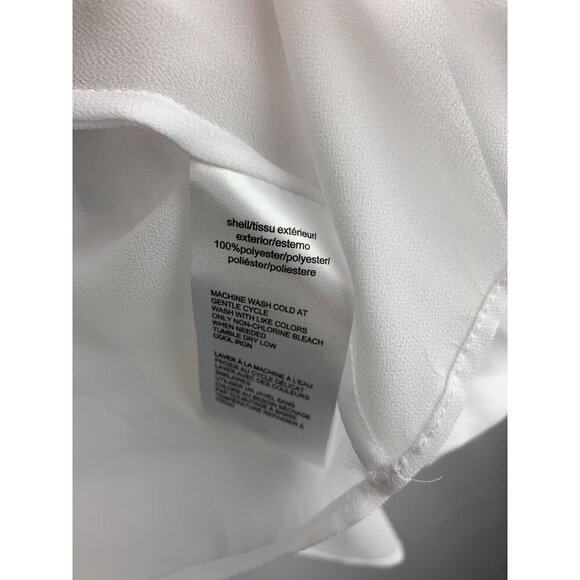 C. Wonder Christian Siriano XS White Sheer Open Front Cardigan With Gold Button - Picture 6 of 7